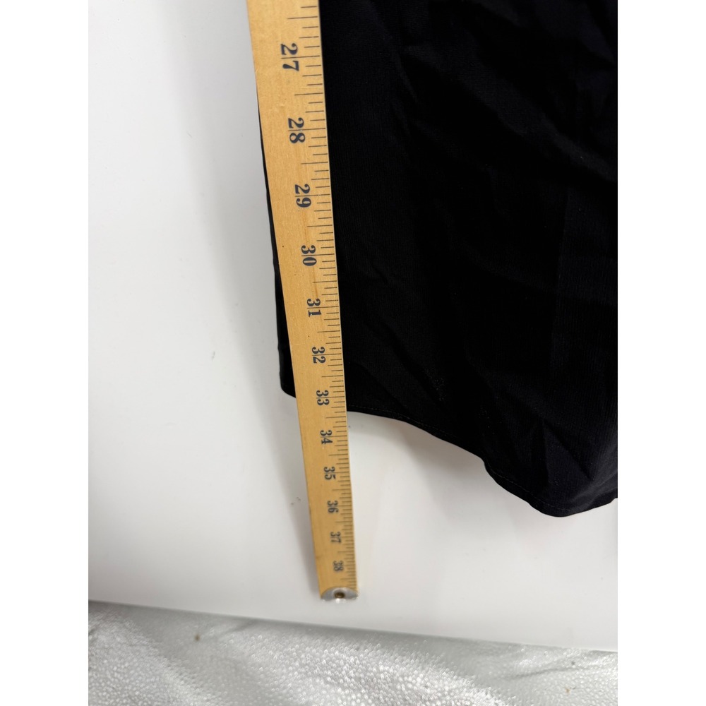 Marthea Bustier Midi Dress Womens L Black Long Sleeve Sweetheart Tie Back - Picture 7 of 9